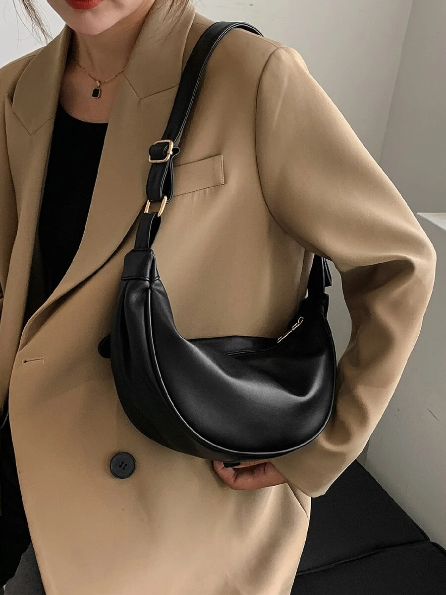 Túi vai màu trơn Có thể điều chỉnh được Thanh lịch