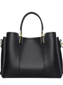 Dedoo 轻便、商务休闲、时尚、奢华、多功能、多隔层、大容量，魅力十足的手提包/单肩包，适合少女、女性、大学生、年轻职业人士和上班族。完美适用于办公室、校园、工作、商务、通勤、户外活动、旅行和郊游。也是送给女性的理想礼物之选。 - 黑色 - 查看 5