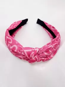 愛心圖案結飾髮箍 - 彩色 - 查看 1
