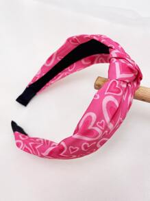 愛心圖案結飾髮箍 - 彩色 - 查看 2