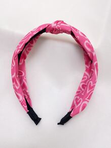 愛心圖案結飾髮箍 - 彩色 - 查看 5