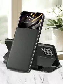 Multifunctional Flip Phone Case - Black - View 1