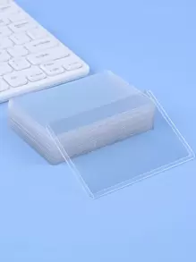 licao 用於卡片交換卡的硬質PVC保護套,棒球卡透明支架,運動卡,交換卡,3X4英寸/3.03x4.02英寸遊戲卡 - 無色 - 查看 1