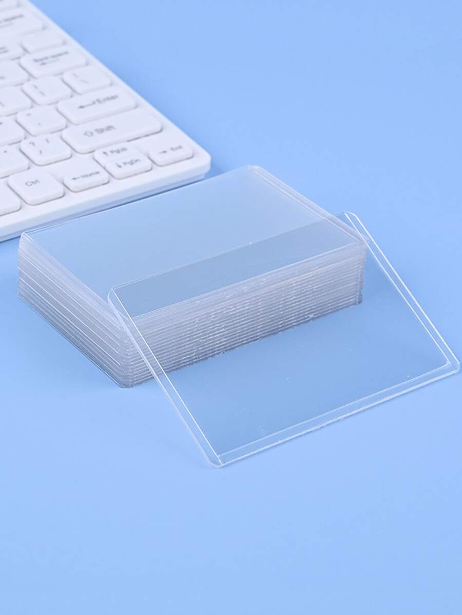 licao 用於卡片交換卡的硬質PVC保護套,棒球卡透明支架,運動卡,交換卡,3X4英寸/3.03x4.02英寸遊戲卡 - 無色 - 查看 1