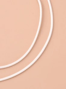 30入組打蠟仿皮燈芯絨項鍊製作帶鉑金鋅合金龍蝦爪扣和延長器鏈條白色繩索DIY項鍊配件