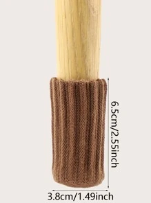 4 cái Bọc chân ghế chống trơn trượt - màu nâu - Xem 4