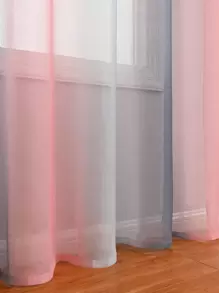 Gradient Color Single Panel Sheer Curtain