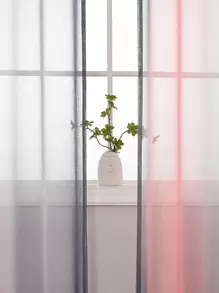 Gradient Color Single Panel Sheer Curtain