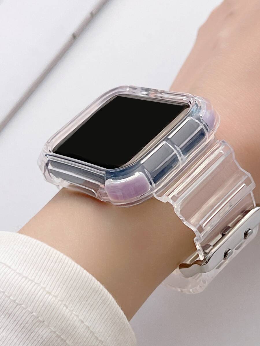 二合一防摔殼套和錶帶適用於Apple Watch - 無色 - 查看 1