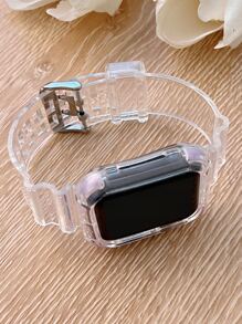 二合一防摔殼套和錶帶適用於Apple Watch - 無色 - 查看 2