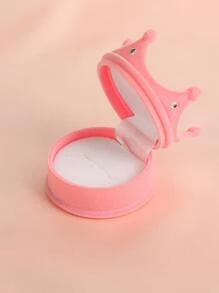 1入組王冠形狀戒指盒 - 淺粉色 - 查看 3