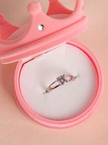 1入組王冠形狀戒指盒 - 淺粉色 - 查看 5