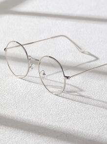 Men Round Frame Eyeglasses Clear Glasses Accessories