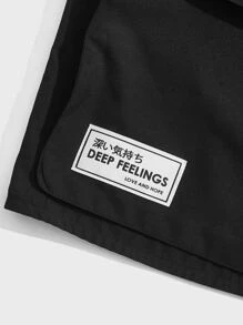 Manfinity VCAY Loose Fit Men's Flap Pocket Patched Detail Buckled Vest Jacket - Black - View 3