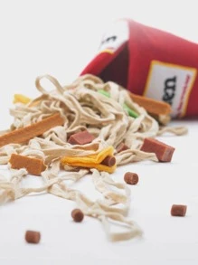 1pc Pet Food Dispensing Toy, Noodle Shaped, Sniffing And Brain Training Toy For Dogs - Multicolor - View 4