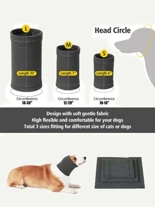 1 pieza Funda de mascota oreja - Negro - Ver 4