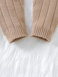 嬰兒彈性腰帶針織長褲