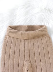 嬰兒彈性腰帶針織長褲