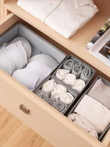 1 个抽屉式收纳盒，简约风格涤纶纤维可水洗可定制胸罩袜子收纳盒适用于卧室壁橱家居收纳装饰品装饰节日装饰房间装饰家居装饰卧室装饰卧室，收纳盒，收纳盒，家居收纳，女士白色 T 恤，女士黑色裤子，女士冬装，连衣裙，女士冬装，优雅女装，女士白衬衫，长袖，女士白色连体裤，女士春季连衣裙，女士春季服装，春季，春装，极简主义，夏季上衣 - 淺灰色 - 查看 2