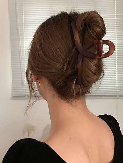 1 件大号 13 厘米哑光哑光发爪夹，适合日常使用发夹发夹发夹发夹发夹发夹秋冬发饰女士蝴蝶结度假装女士