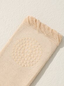 2 quấn chân đồng màu cho bé - Màu be - Xem 3