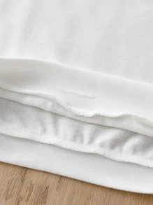 SHEIN 女孩字母圖案套頭衫和運動褲 - 彩色 - 查看 5