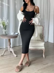 SHEIN Essnce Rochie fără spate cu coapsă despicată