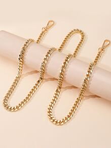 Minimalist Chain Bag Strap Bag Accessories DIY Accessories Adjustable Replacement Shoulder Strap Stylish Durable - Gold - View 2