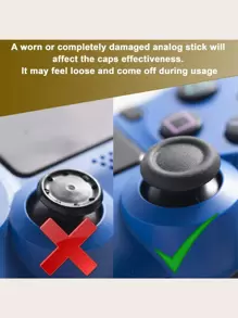 4pcs Thumb Grip Cap Cover Compatible With PS4/PS5 - Multicolor - View 6