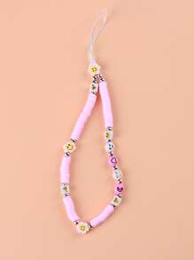 Smile Decor Phone Lanyard - Pink - View 1