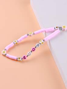 Smile Decor Phone Lanyard - Pink - View 2