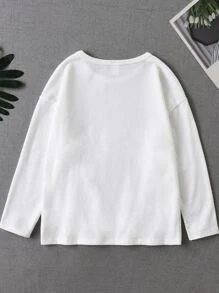 Boys Letter Graphic Tee - White - View 2