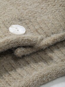 DAZY Single Breasted Batwing Sleeve Cardigan - Khaki - View 3