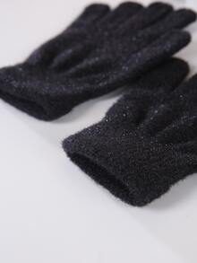 Solid Minimalist Gloves - Black - View 4