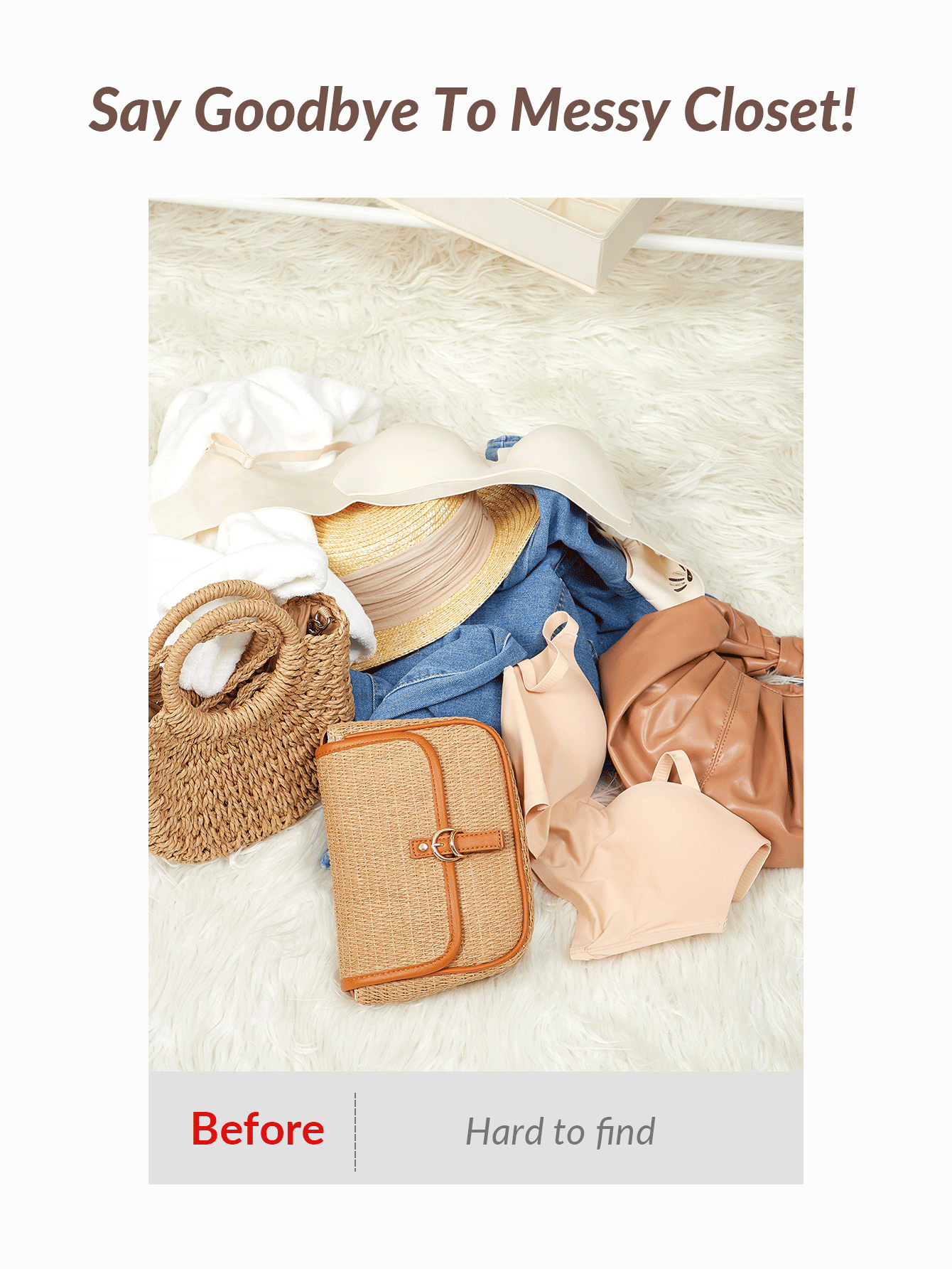 SHEIN Basic living Hanging Closet Organizer 6shelves SHEIN USA