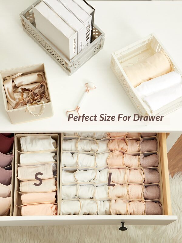 SHEIN BASIC LIVING 1pc Closet Organizer Drawer Divider 3 Size For Socks