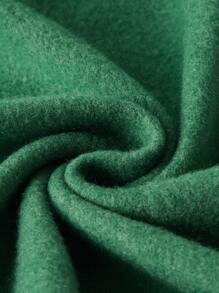 Flirla Plus Size Letter & Cartoon Graphic Sweatshirt - Green - View 3