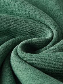 Flirla Plus Size Letter & Cartoon Graphic Sweatshirt - Green - View 5