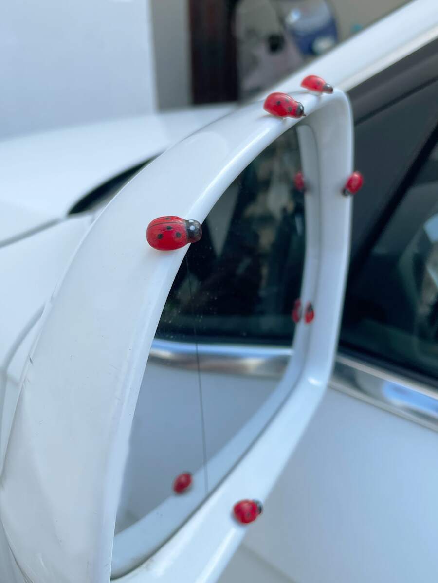 6pcs Ladybug Design Car Decoration - Multicolor - View 1