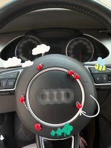 6 món đồ trang trí xe thiết kế bằng bọ rùa - Nhiều màu - Xem 6