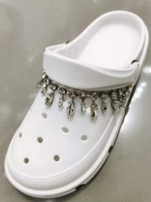 1 pieza Decoración de zapato con diseño de diamante de imitación