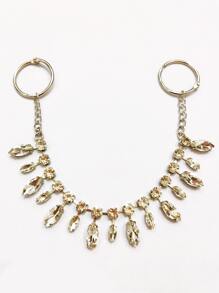 1 pieza Decoración de zapato con diseño de diamante de imitación