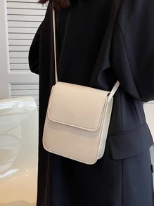 迷你字母图案翻盖方形包轻便时尚白领上班族大学工作商务通勤办公室礼物 iPhone 包迷你字母图案方包钱包教师礼物送给女朋友的礼物女士礼物礼物手机钱包钱包手机包女士钱包