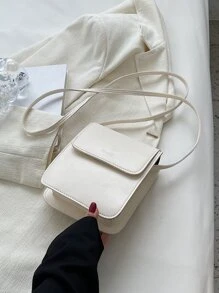 迷你字母图案翻盖方形包轻便时尚白领上班族大学工作商务通勤办公室礼物 iPhone 包迷你字母图案方包钱包教师礼物送给女朋友的礼物女士礼物礼物手机钱包钱包手机包女士钱包