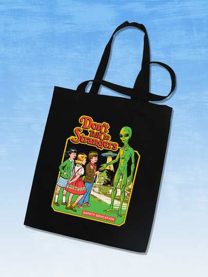 Stevenrhodes Letter & Figure Print Shopper Bag