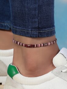 Men Color Block Anklet - Multicolor - View 1