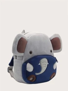 1pc Cartoon Animal Plush Backpack, Lion, Giraffe, Unicorn Design For 2-4 Years Old Boys & Girls