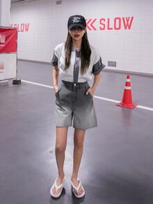 DAZY Quần short Denim Túi Ombre - Nhiều màu - Xem 4