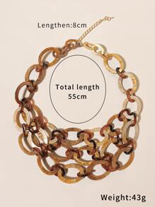 Minimalistisk lagerkedjehalsband - Multifärgad - Visa 3