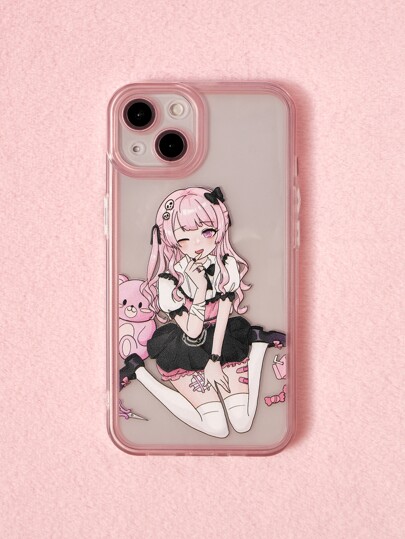 Anime Cartoon Girl Pattern Phone Case
